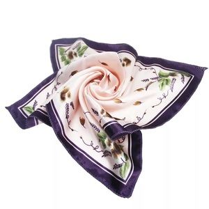 Small Purple Square Neckerchief / Bag / Hair Scarf